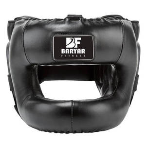 อุปกรณ์ป้องกันศีรษะหนังแท้คุณภาพสูงแบบเต็มใบหน้า สำหรับชกมวยและการฝึกซ้อมเพื่อความปลอดภัย ราคาขายส่งถูก ปี 2026 - Product Image 4
