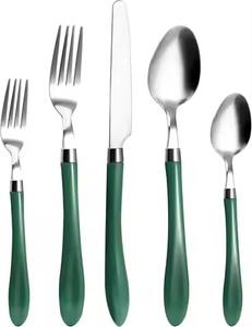 Ensemble de couverts modernes en acier inoxydable, cuillère et fourchette, durable, pour la maison, la cuisine, le restaurant, les mariages et les réceptions - Product Image 3