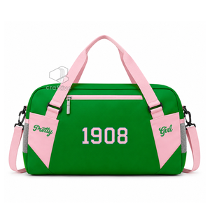 Alpha | Kapa | Alpha Sorority Duffel <b>Bag</b> Women's Spacious Weekender Travel <b>Bag</b> <b>Overnight</b> Gym Sports Luggage Collegiate Tote <b>Bag</b> - Product Image 1