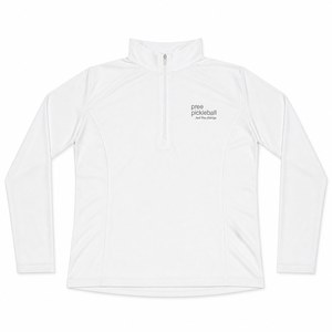 Camiseta Deportiva de Manga Larga con Cuello Alto y Cierre para Mujer, Color Blanco, Absorbe la Humedad, para Todas las Temporadas - Product Image 5