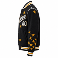 Blousons de baseball réversibles coupe-vent brodés pour hommes grandes tailles, avec broderie personnalisée sur le devant – Collection Hiver – Meilleures ventes