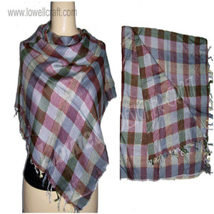 Foulard carré en satin de soie imprimé avec logo personnalisé, motif à carreaux, doux et luxueux, pour l'été, bandana, foulard de cou, accessoire de mode – Grande Vente - Product Image 2