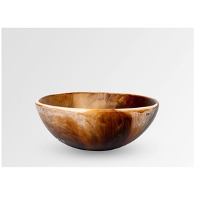 Bol et plat de service en résine polie écologique, best-seller – Compatible lave-vaisselle, design américain personnalisable pour la maison et les réceptions - Product Image 4