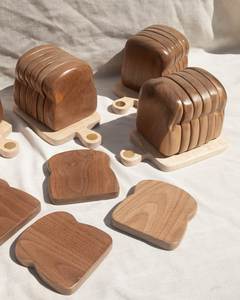 Wholesale Rustic Wooden <b>Coasters</b> Square Wood Cup Mat Deer Pine Tree Table Protectors Heat Resistant <b>Drink</b> <b>Coasters</b> Set <b>Coasters</b> - Product Image 5