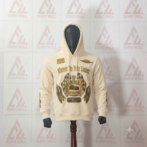 Sweat à capuche surdimensionné pour homme avec impression graphique personnalisée et lettrage en mousse, fabricant de sweats à capuche streetwear en molleton mélangé épais de haute qualité - Product Image 2