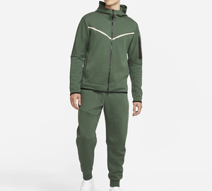 Full-zip Winter Windrunner Hoodie Matching Slim-fit Joggers Tech Fleece Sports Tracksuit Custom Logo Sweat Suit 100% Cotton 2026 - Product Image 1