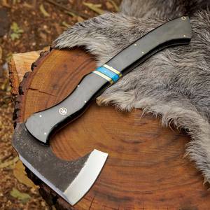 Handmade Forged Steel Bearded <b>Axe</b> Tomahawks OBM Bushcraft Outdoor Survival Cutting <b>Wood</b> Collector Gift Wholesale - Product Image 4