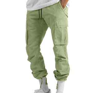 Custom Men Cargo Pants Wholesale Durable Multi Pocket Workwear <b>Trousers</b> <b>Elastic</b> <b>Waist</b> OEM ODM Apparel Manufacturing Supplier - Product Image 2
