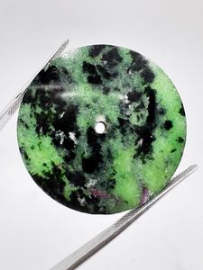 หน้าปัดนาฬิกาแบบขัดเงาด้านเดียว รูบี้โซไซต์ ขนาด 28.5 มม. หนา 0.7 มม. รูตรงกลาง 2 มม. - Product Image 2