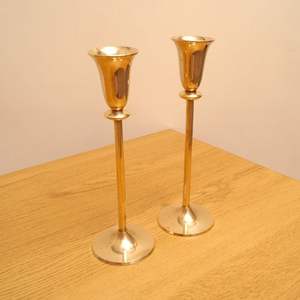 Juego de Portavelas de Latón Hechos a Mano, Acabado Antiguo, Estilo Vintage, Calidad Premium, Decoración para Mesa de Centro del Hogar - Product Image 5