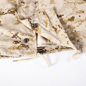 Chaqueta Táctica Digital con Cierre de Cremallera de Nailon/Poliéster con Patrón Sólido para Invierno, Seguridad, Uso en Campo Transpirable en el Medio Oriente - Product Image 4