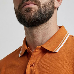 Polo Ringer Homme à Coutures Durables, Manches Courtes, Col en Maille Côtelée, Respirant, Décontracté, pour le Golf, Qualité Supérieure, Service OEM - Product Image 6