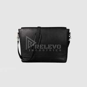 Sac de voyage bandoulière en cuir véritable de luxe, personnalisable avec logo, faible MOQ, marque privée, sac de week-end pour homme - Product Image 1