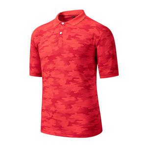 เสื้อโปโลแขนสั้นลายพรางสีเขียวสำหรับผู้ชาย แห้งเร็ว ผ้าถัก โพลีเอสเตอร์ 100% สวมใส่สบาย ทรงปกติ - Product Image 6