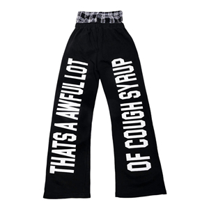Custom Embroidery Letter Men's Baggy Oversized French Terry 100% Cotton Double Waist Sun Faded Acid Washed Wide Leg Sweatpants - Product Image 3