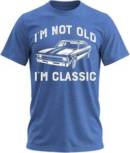 T-shirt « Je ne suis pas vieux, je suis classique » avec motif de voiture amusant, t-shirts vintage rétro pour hommes - Product Image 4