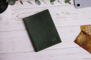 Porta Pasaportes Corto Personalizado de Moda, Cartera de Viaje de Cuero Genuino con Bloqueo RFID, Carpeta de Viaje de Negocios de Lujo, Uso Diario PTH-0101 - Product Image 3