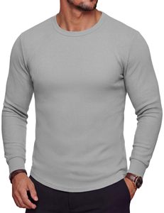 Men Insulated Thermal Base Layer Shirt Lightweight Winter <b>Undershirt</b> Bulk Order - Product Image 1