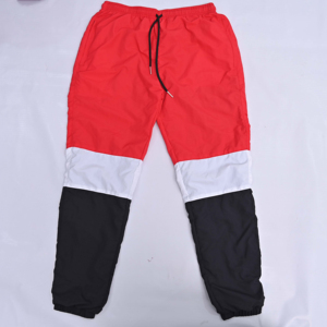 Conjunto Deportivo Unisex Cortavientos con Capucha, Bloques de Color Rojo, Negro y Blanco, Manga Larga, Estilo Deportivo, Ropa de Otoño, Talla Adulto, Corte Regular - Product Image 5