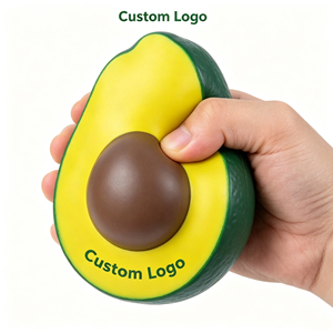 Jouet Squishy Avocat Personnalisé avec Logo, Balle Anti-Stress en Mousse à Remontée Lente, Jouet Sensoriel Doux à Presser, Cadeau pour Enfants et Adultes - Product Image 1