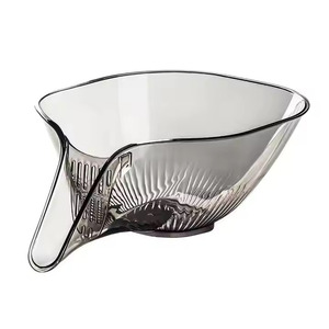 Kitchen Multi-functional Drain Basket Fruit Cleaning Bowl with <b>Strainer</b> Container Drain Basket - Product Image 1