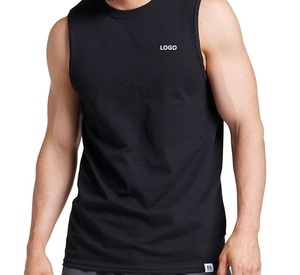 เสื้อกล้ามผู้ชายลำลองพิมพ์โลโก้ได้ ผ้าฝ้าย คุณภาพสูง ใส่เล่นกีฬา วิ่ง ออกกำลังกาย ใส่ได้ทุกฤดู - Product Image 3