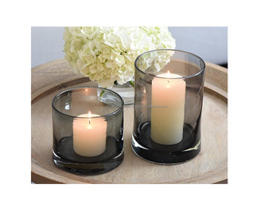 Lampes en verre modernes, lanternes à bougies transparentes faites à la main, écologiques, décoration de la maison, décoration de table idéale pour Noël, taille économique - Product Image 6