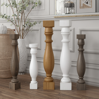Pieds de meubles en bois massif de haute qualité, décoratifs, sculptés, coniques, modernes, robustes, pour canapé, salon, usage extérieur