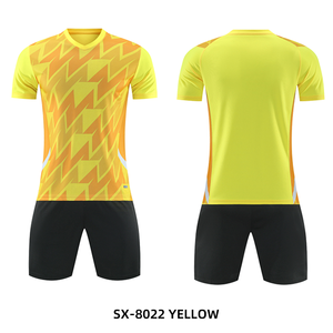 Uniforme de Fútbol para Hombre SX-8023, Blanco y Azul, Impresión Sublimada, Transpirable, de Poliéster, Manga Corta, Corte Atlético - Product Image 5