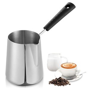 หม้อกาแฟตุรกีพร้อมด้ามจับโลหะ ดีไซน์มินิมอล ไม่มีฝาปิด - Product Image 6