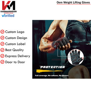 Guantes de Levantamiento de Pesas con Logotipo Personalizado, Tela de Compresión Elástica en 4 Direcciones para Equipo de Gimnasio Profesional, Venta al Por Mayor - Product Image 3