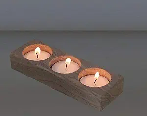Candelabros y Portavelas Navideños de Madera Hechos a Mano para Decoración del Hogar, Elegantes Faroles y Frascos para Centro de Mesa de Sala de Estar - Product Image 5