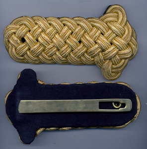 Correa de hombro de alambre metálico para epaulettes de uniforme con diseño personalizable y opciones de logotipo/gráfico personalizados - Product Image 2