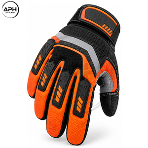 Guantes para Motosierra Personalizados con Correa de Muñeca Ajustable, Palma Texturizada y Costuras Reforzadas, Precio al por Mayor OEM ODM - Product Image 3