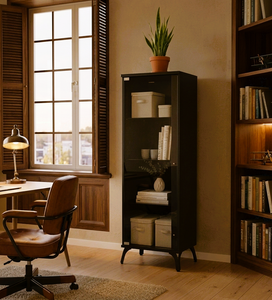 Vitrine en verre haut de gamme de style nordique minimaliste TMG-G402 (Eco) avec porte en verre trempé, idéale pour la maison, l'hôtel, le salon - Product Image 4