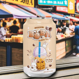 <b>Bobba</b> Tea Tan Do Beverage 330ml Can Fruit Juice Flavors Halal/FSSC Certified 24-Month Shelf Life Hanoi Vietnam - Product Image 4