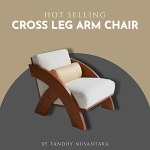 À VENDRE : Canapé de jardin moderne et durable, une place, structure en bois, coussin en tissu imperméable, idéal pour cour et hôtel, vente en gros - Product Image 2