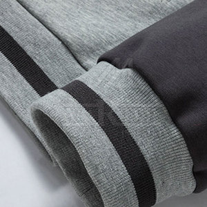 แจ็คเก็ตวาร์ซิตี้คลาสสิกสำหรับผู้ชาย คอตั้ง โลโก้ด้านหน้า ด้านในนุ่มสบาย สีสันตัดกันอย่างมีสไตล์ เหมาะสำหรับสภาพอากาศเย็น - Product Image 4