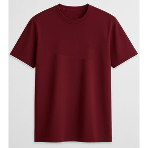 Camiseta de Manga Corta Negra para Hombre, Diseño Personalizado, Corte Regular, Color Sólido, Algodón Jersey, Cuello Redondo, Estilo Casual - Product Image 5
