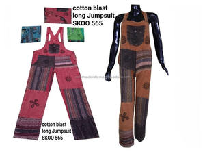 ชุดถักฮิปปี้สำหรับผู้หญิงชุดจั๊มสูทผ้าฝ้ายเย็บปะติดปะต่อกันดีไซน์ทันสมัยสำหรับส่งออกสไตล์โบฮีเมียนอย่างเป็นทางการ - Product Image 2