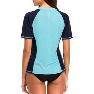 Traje de Surf de Manga Corta para Mujer, Protección UV, para Natación, Surf, Snorkel, Playa, Secado Rápido, Spandex/Nailon - Product Image 2
