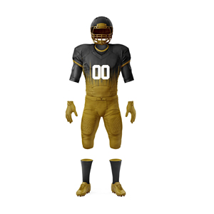 Athletic American Football Jersey and Pants <b>Set</b> Comfortable Quick Dry Team Sportswear OEM ODM Manufacturing - Product Image 1