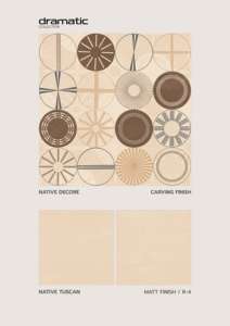 Carreaux de porcelaine pour intérieur 60x60 cm, façonnés avec des détails de sculpture mate pour une fluidité de design au sol et un revêtement texturé. - Product Image 3