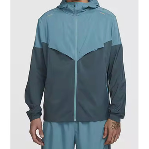 Chaqueta Cortavientos Deportiva Personalizada de Alta Calidad, MOQ Bajo, Impermeable, Transpirable, Reflectante, Unisex, de Poliéster, con Cierre - Product Image 2