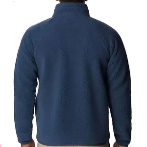 Veste polaire bleu marine pour homme ELEGANT CORPORATION, col montant, fermeture éclair quart de tour, décontractée, respirante, coupe droite, poches, tricotée, pour l'hiver - Product Image 3
