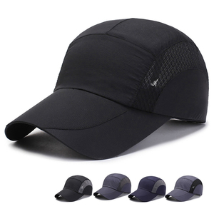 Gorra de Béisbol Negra, Transpirable, que Absorbe la Humedad, Ajustable, para Adultos, para Entrenamiento al Aire Libre y Gimnasio, Verano, Estructurada, Precurvada - Product Image 1