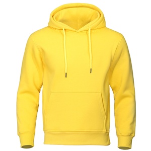 Sudadera con Capucha de Algodón Velour de Primera Calidad para Hombre, con Cierre de Media Cremallera, Talla Grande, para Invierno - Product Image 1
