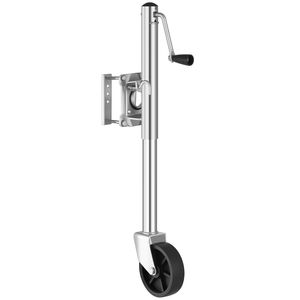 Martinetto Girevole per Rimorchio Barca Resistente con Capacità di Carico di 450 kg, Maniglia Ergonomica, Ruota Singola, Parti e Accessori in PP - Product Image 2