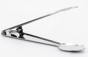 Pince à glace en acier inoxydable de 7 pouces, poignée sécurisée, pour boules de glace géantes, cubes de glace géants, en métal, pour bar à café - Product Image 5