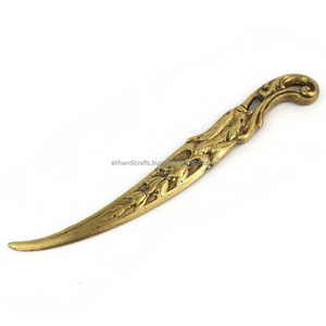 Brass Letter Opener Modern Finish Handcrafted Ali Handicraft Eco-Friendly Durable Lightweight Indoor/Outdoor Desk Accessory <b>Home</b> - Product Image 6